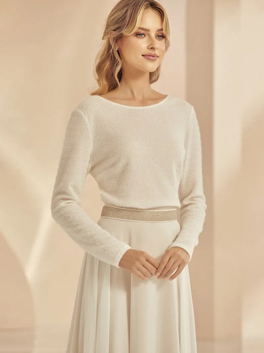 Bianco Evento E344 Brautpullover mit Spitze