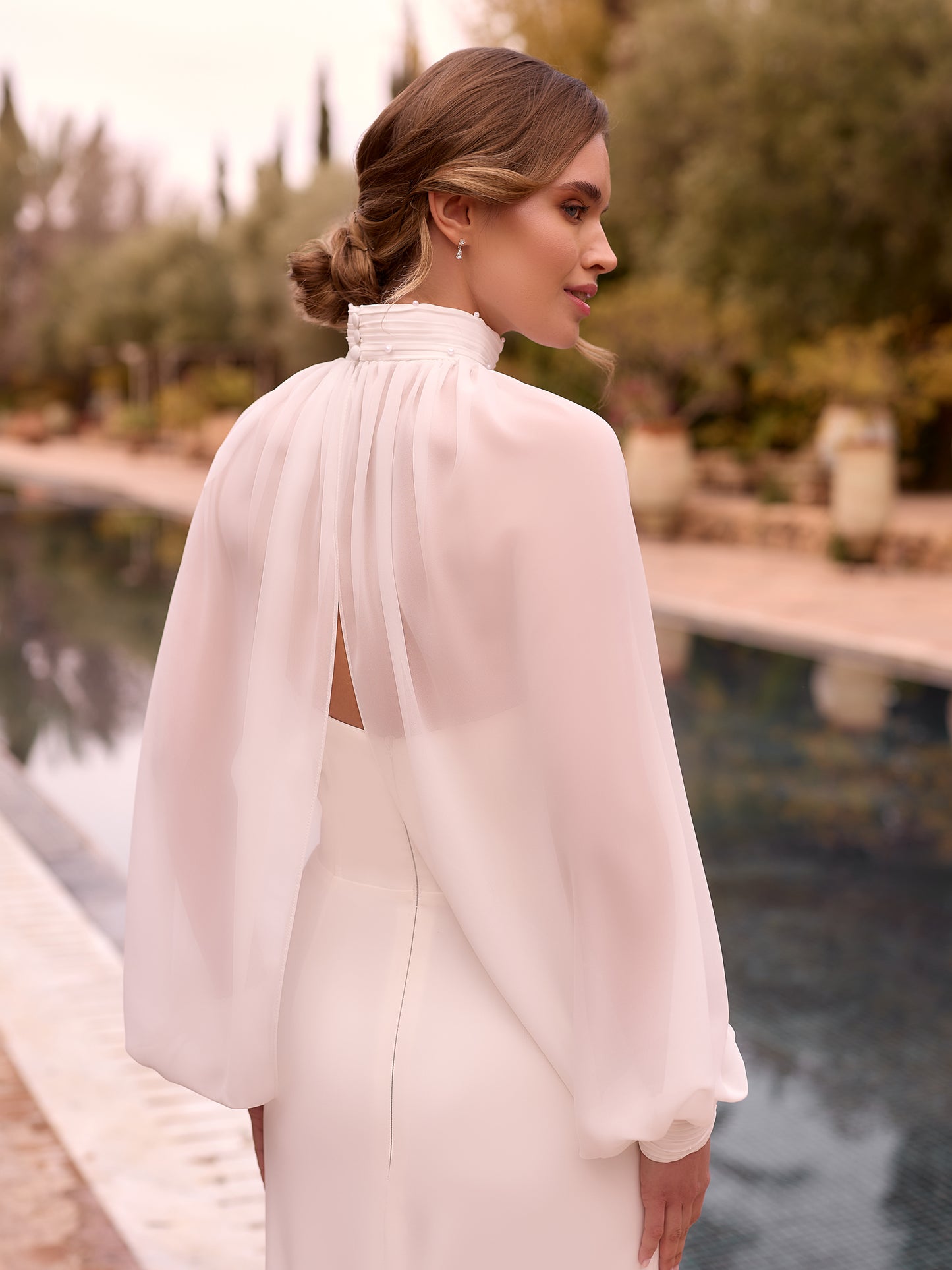 Bianco Evento E491 Ärmel Chiffon
